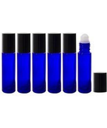Buy GreenHealth Aromatherapy Roll On Bottles - Cobalt Blue Glass (Pack of 6) - International Shipping Available - Buy Online on SooperMarket.com