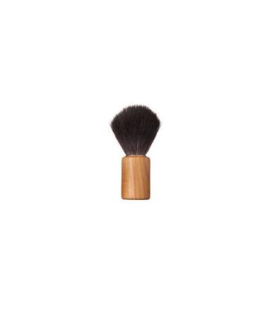 Shaving brush cylindrical cherry wood natural vegan synthetic hair
