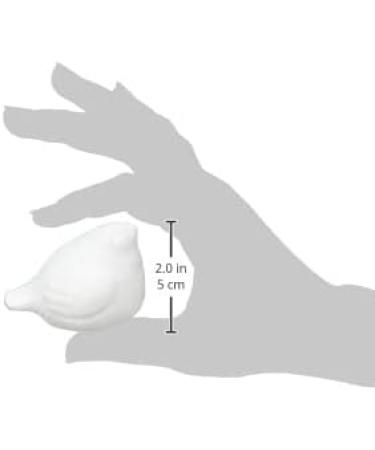 Glorex 3803 753 6 Styrofoam Bird White 5x5x1 cm - lightweight craft foam for DIY projects - Buy Online on SooperMarket.com