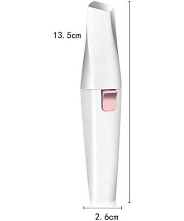 Eyebrow Trimmer & USB Rechargeable Facial Hair Remover - 2 in 1 with 3D Floating Shaver Net & LED Light for Perfect Eyebrows - Buy Online on SooperMarket.com