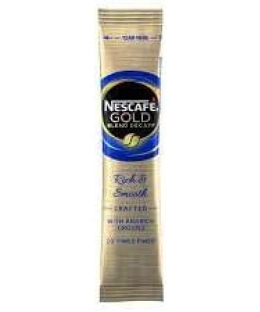 Nescafe Gold Blend Decaf Coffee Sachets Individually Wrapped 30 x 1.8g Bundle with Refillable Silver Window Lid Tin and Latte Spoon Set - For Home Desk or Travel - Buy Online on SooperMarket.com