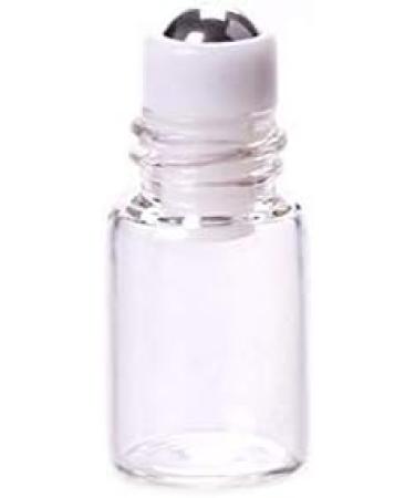 12 Pack 2ml Mini Clear Glass Roll-On Bottles - Refillable Essential Oil & Perfume Containers with Black Caps | Ideal for Cosmetics & Sampling - Buy Online on SooperMarket.com