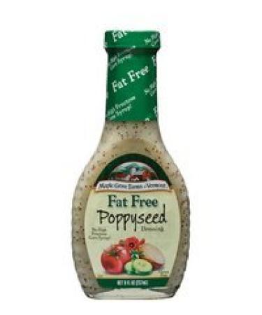 Maple Grove Fat Free Poppyseed Salad Dressing 8 Oz (Pack of 6)