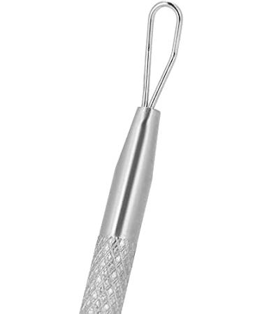 Blackhead & Pimple Removal Tool Stainless Steel Blackhead Removal Tool Kit Curved Tweezers+Looped Double-end Pimple Extractor - Buy Online on SooperMarket.com