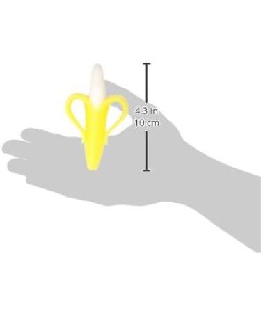 Baby Banana Yellow Banana Infant Toothbrush - Easy to Hold Train Infants Babies and Toddlers for Oral Hygiene - Teether Effect for Sore Gums - Buy Online on SooperMarket.com
