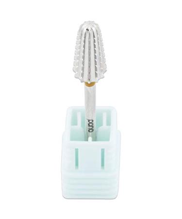 PANA 2-Way Volcano Carbide Bit 3/32 Shank - Silver 2X Coarse Grit | Dual Rotate Nail Drill Bit for Acrylic & Gel Nails - Manicure Pedicure Tool - Buy Online on SooperMarket.com