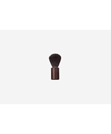 Shaving brush cylindrical black-red vegan synthetic hair