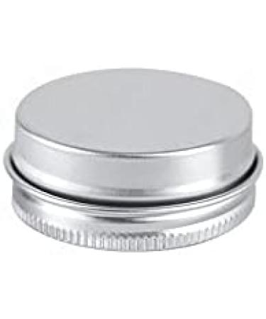 Basic Packing: 12x 15ml Silver Aluminum Screw Cap Cans for Cosmetics - Durable Empty Round Dose Boxes with Stickers - Buy Online on SooperMarket.com