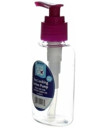LP-3 3 Oz Locking Lotion Bottle - Assorted Colors for Travel & Home Use | International Shipping Available - Buy Online on SooperMarket.com