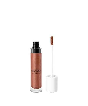 And Gretel Natural Cosmetics Knutzen Lip gloss - nourishing highly pigmented natural and certified - Color Caramel Shimmer 11 Caramel Shimmer 6 ml (1 Pack)