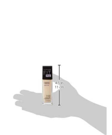 Maybelline Fit Me! Foundation No. 110 Porcelain - Flawless Skin for All Skin Types | 30 ml - International Shipping Available - Buy Online on SooperMarket.com