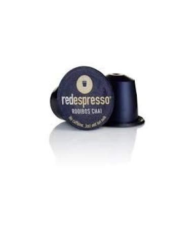 Buy Red Espresso Chai Rooibos Tea Capsules - 100% Natural Vegan Gluten Free Compatible with Nespresso - 10 Capsules (50g) - Buy Online on SooperMarket.com
