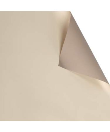 BBJ WRAPS Double Color Flower Wrapping Paper Waterproof Florist Bouquet Packaging Wraps 20 Sheets 23.6x23.6 Inch (Coffee)