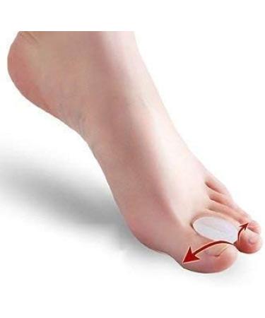 JHGCCL 2PCS Soft Gel Toe Corrector Pads for Hallux Valgus - Toe Straighteners and Protector for Bent Toes - Buy Online on SooperMarket.com
