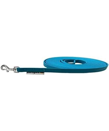 Premium Biothane Dog Leash for Small Dogs - 9mm 3m 5m 10m 15m | Durable Waterproof Hand Loop Design in Petrol Color - Buy Online on SooperMarket.com
