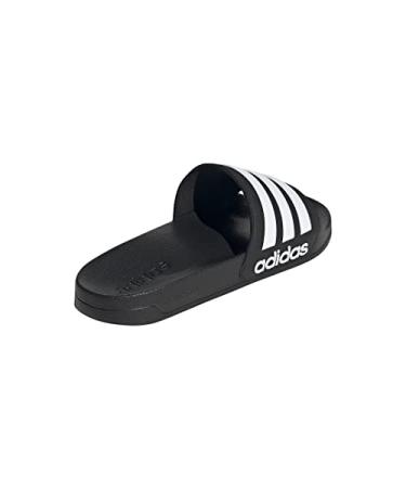 adidas Unisex-Adult Shower Slide Sandal 10 Core Black/White/Black