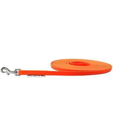 Buy Towline Biothane Dog Leash for Small Dogs - 9mm 3m 5m 10m 15m | Neon Orange with Hand Loop - Buy Online on SooperMarket.com