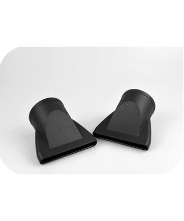 2 PCS/Set Professional Salon Hair Dryer Nozzle Replacement - Black Narrow Concentrator Blow Dryer Attachment - Fits Outer Dia 4.2-4.6cm - Buy Online on SooperMarket.com
