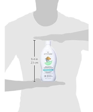 ATTITUDE Little One Baby Bottle & Dishwashing Liquid - Pear Nectar 23.7 fl oz (700 ml) | Eco-Friendly & Safe for Babies - Buy Online on SooperMarket.com