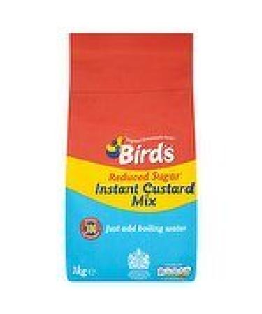 BIRD'S REDUCED SUGAR INSTANT CUSTARD MIX 3KG (300 PORTIONS)