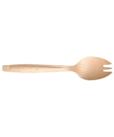 Perfect Stix Green Spork 165-1000ct Birchwood Compostable Cutlery Spork, 5.7" Length (Pack of 1000)