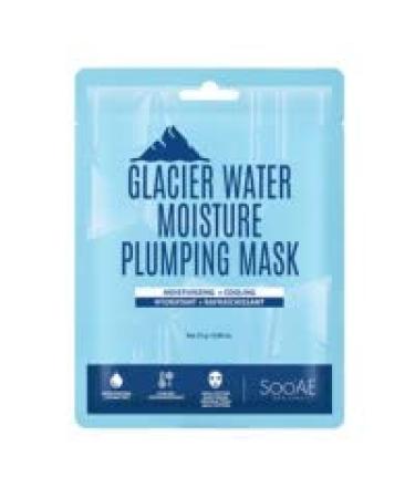 Soo AE Glacier Water Moisture Plumping Mask | Pack of 6 | Hydrating Korean Skincare | Moisturizing Cooling Facial Masks - Buy Online on SooperMarket.com