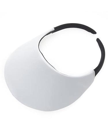No Headache Sun Visors for Women | Round Brim | Visor Hats for Women | Golf and Tennis Visor | Resort Visor | for All Seasons Pure White