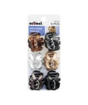 Scunci Jaw Clips - 6 Pack Assorted Colors - Buy Online on SooperMarket.com
