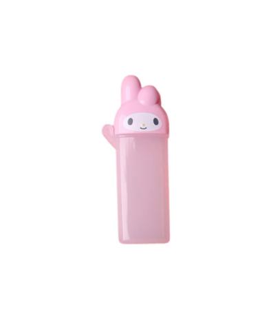 SANRIO Melody Portable Cotton Swab Slim 4.7  10.3 cm Makeup Travel Cases, 1 Count (Pack of 1)