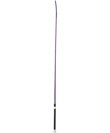 HORZE Purple Dressage Whip with Bling, Leather Grip Handle - 44 in (110 cm) - Buy Online on SooperMarket.com