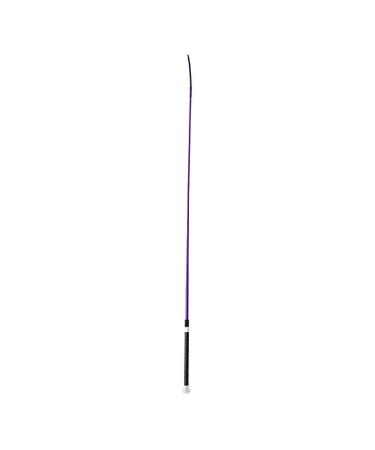 HORZE Lightweight Dressage Whip with Bling and Leather Grip Handle Purple US 44 in (EU 110 cm)