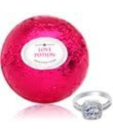 Love Potion Bath Bomb with Ring Inside - Extra Large 10 oz. Made in USA - Buy Online on SooperMarket.com