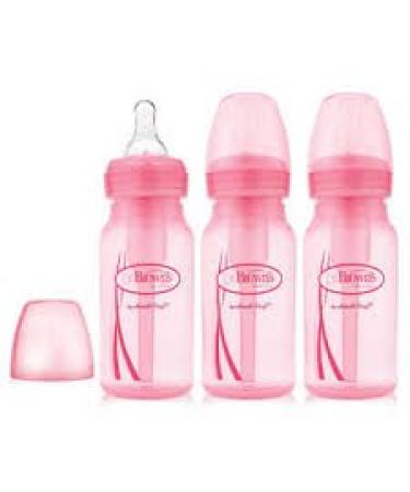 Dr. Brown's Options Baby Bottles  Pink  3 Count 3 Count (Pack of 1)