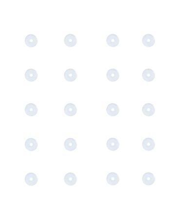 Bloomfall 3MM 20PCS Clear Piercing Disc For Piercing Bump Pressure Silicone Earrings For Keloids Healing Pads Belly Button Piercing Kit