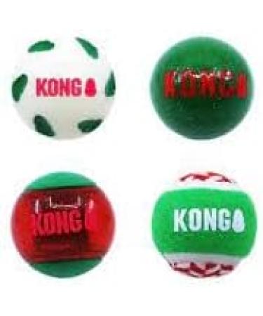 Kong Christmas/ Holiday Festive Balls 4 Pack - Buy Online on SooperMarket.com
