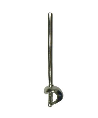 Fencing Saber Sabre Pin Silver Color Great Gift for Fencer