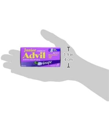 Junior Strength Advil Grape (40 ct) Chewable Tablets for Pain & Fever Relief - Buy Online on SooperMarket.com