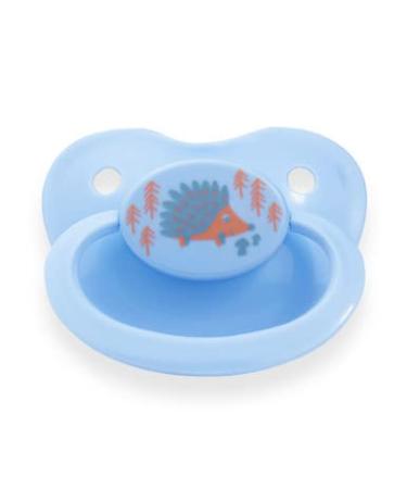 Pacifier Addict - Fixx - JUMBO Adult Orthodontic Therapeutic Sleep Aid - XXL Silicone Pacifier - Size 10 (Blue Hedgehog)