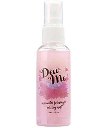 AQUAPURITY - PHOERA Dew Me Rose Water Priming and Setting Mist Spray Moisturizing & Hydrating Botanicals Make up Highlighter Effect Pore Minimizer Face Toner Cruelty Free (102 Celestial)