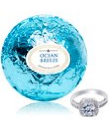 Ocean Breeze Bath Bomb with Size 8 Ring Inside - 10 oz. Made in USA - Buy Online on SooperMarket.com