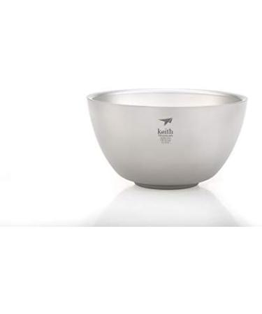 Keith Titanium Ti5354 Double-Wall Insulated Bowl - 18.6 fl oz | Lightweight & Durable - Buy Online on SooperMarket.com