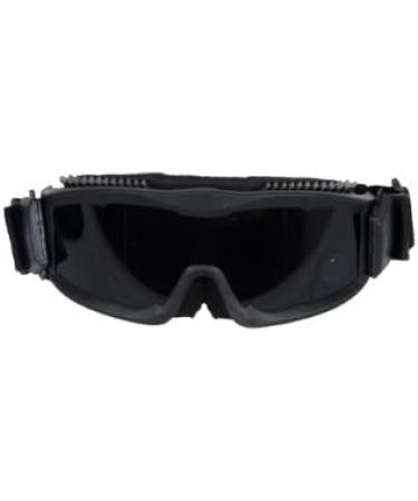 Lancer Tactical CA-223B Airsoft Goggles Interchangeable Lens Kit (Black) - Smoked, Clear, Yellow Lens - Buy Online on SooperMarket.com