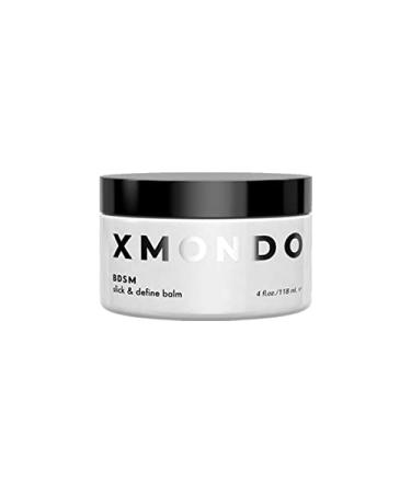 XMONDO Hair BDSM Slick & Define Balm - Vegan Formula with Argan Oil Vitamin E and Castor Oil for Flexible Hold Deep Hydration and High Shine 4 Fl Oz 1-Pack