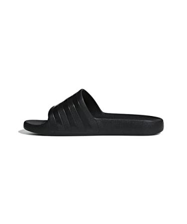 adidas Unisex-Adult Adilette Aqua Slides Sandal 10 Women/9 Men Black/Black/Black