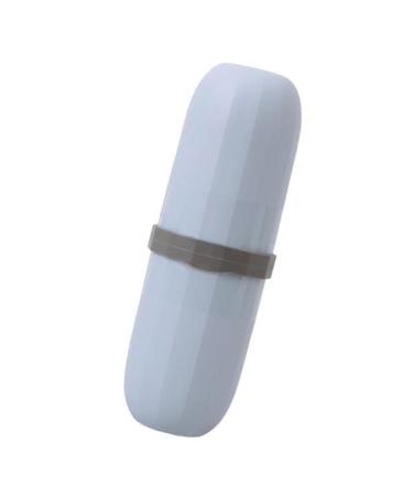 Colcolo 6xTravel Toothbrush Cup Capsules Washing Gargling Cup Toothpaste Blue