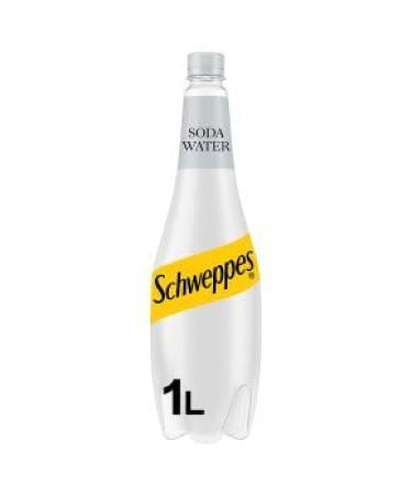 Soda Water Sparkling Soda Soft Drink Mixer 1L (6 Bottles x 1 L)