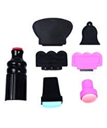 Double Ended Stamper Large Small Scraper Nail Art Plate Image Tool Set