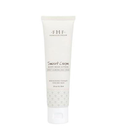 Buy FarmHouse Fresh Sweet Cream Body Milk Travel Lotion - 2 fl. oz | Nourishing Moisturizer for Smooth Skin - International Shipping Available - Buy Online on SooperMarket.com