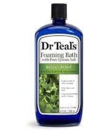 Dr. Teals Eucalyptus & Spearmint Foaming Bath Gift Set - 68oz (2 Pack) - Nourishing Epsom Salt with Essential Oils for Skin Hydration - Relaxation and Stress Relief at Home - Buy Online on SooperMarket.com