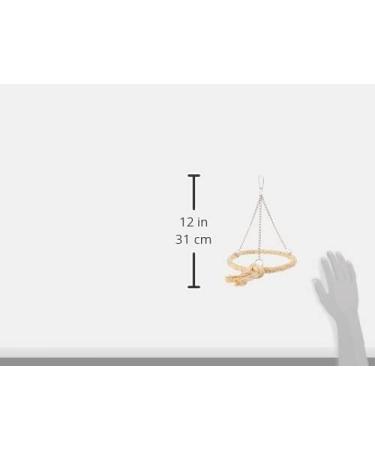 Nobby Cage Toy Sisal Swing Ring - Natural 24x 18 cm | Durable & Fun for Pets | International Shipping Available - Buy Online on SooperMarket.com